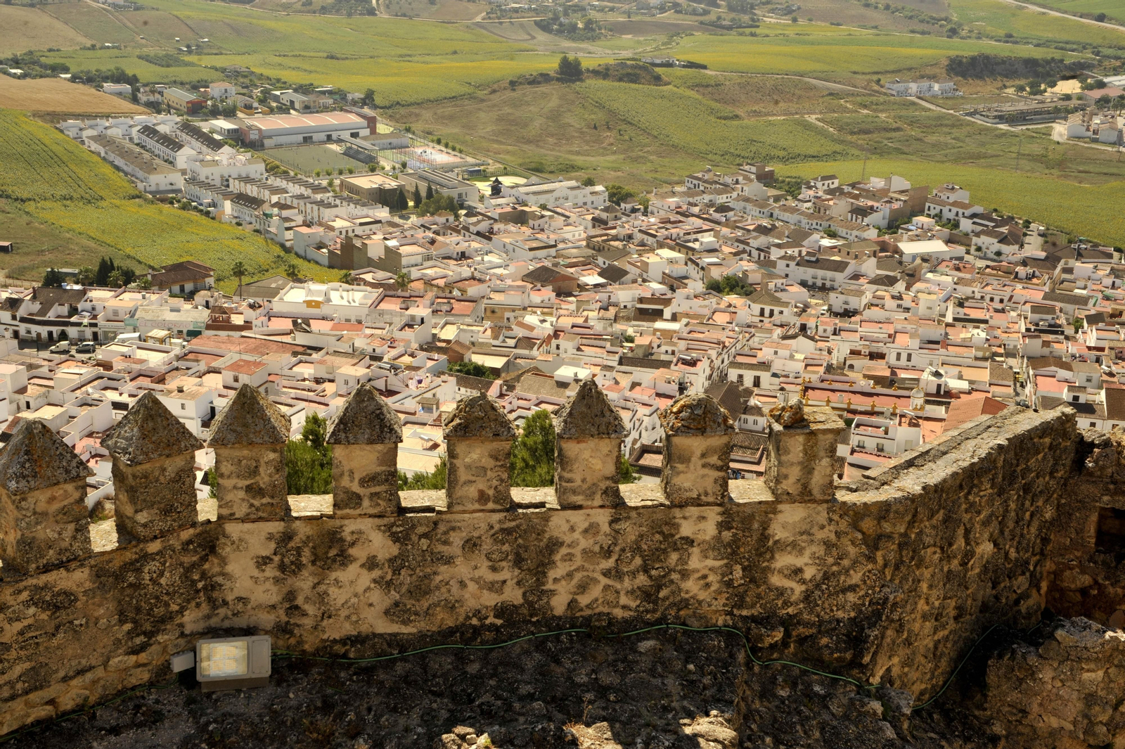Una vista panorámica de Espera desde el  castillo de Fatetar.