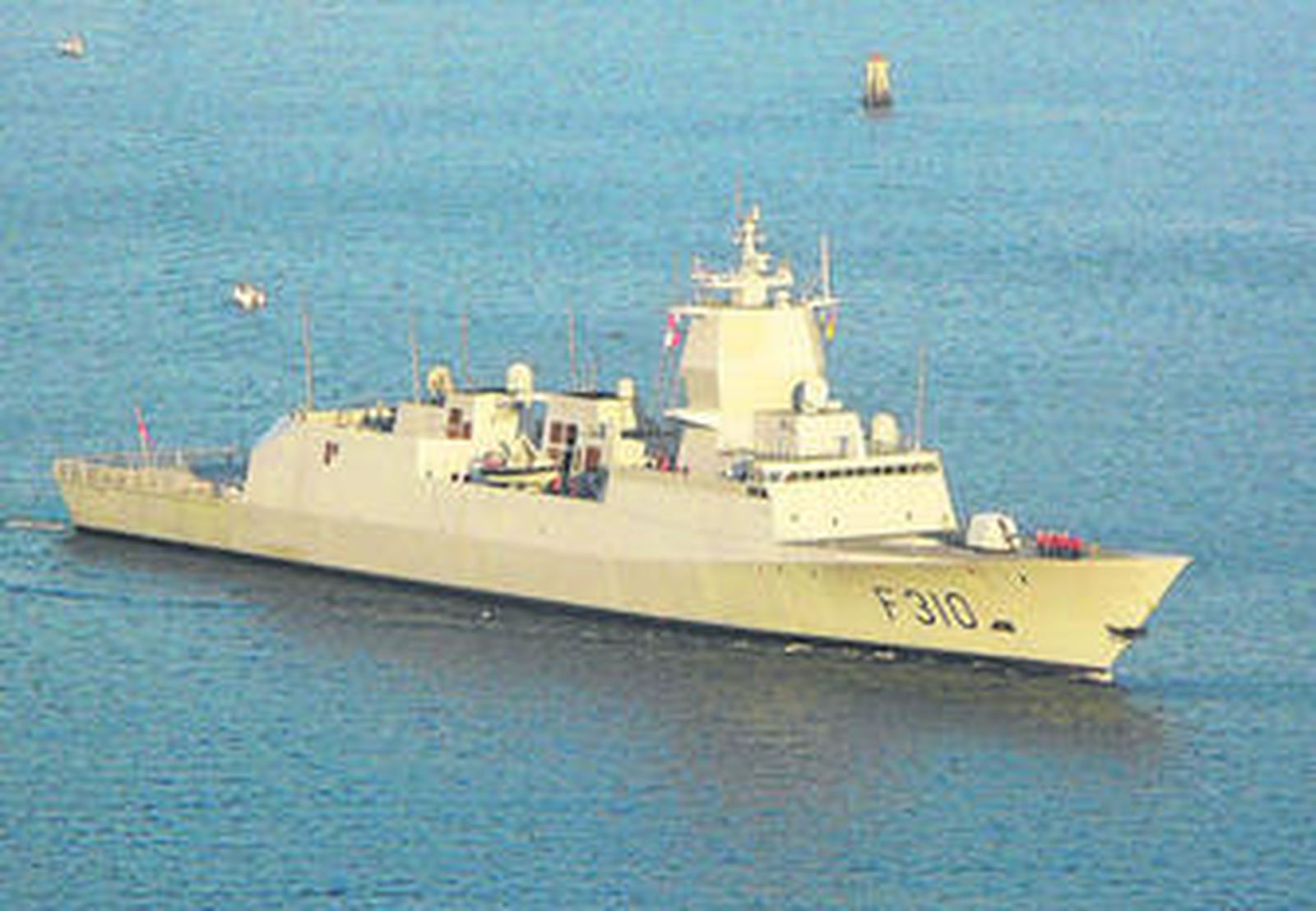 Una de las fragatas F-310 construidas en Ferrol.