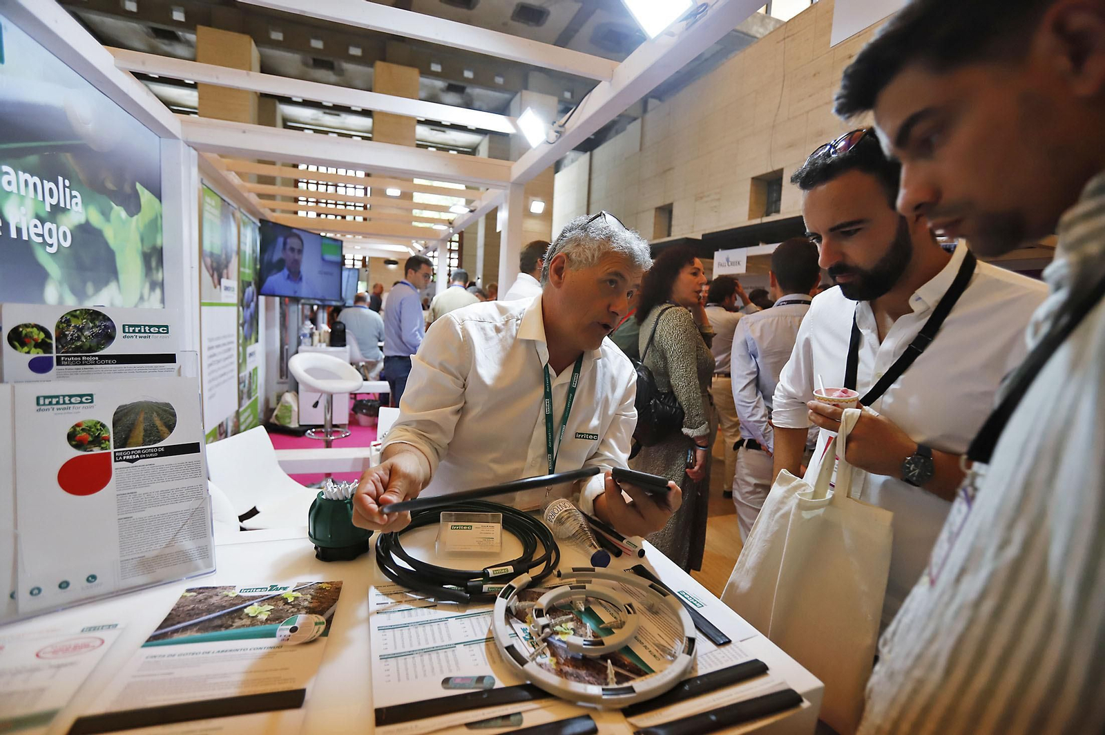 Imágenes del ambiente en la VIII Congreso Internacional de Frutos Rojos en Huelva