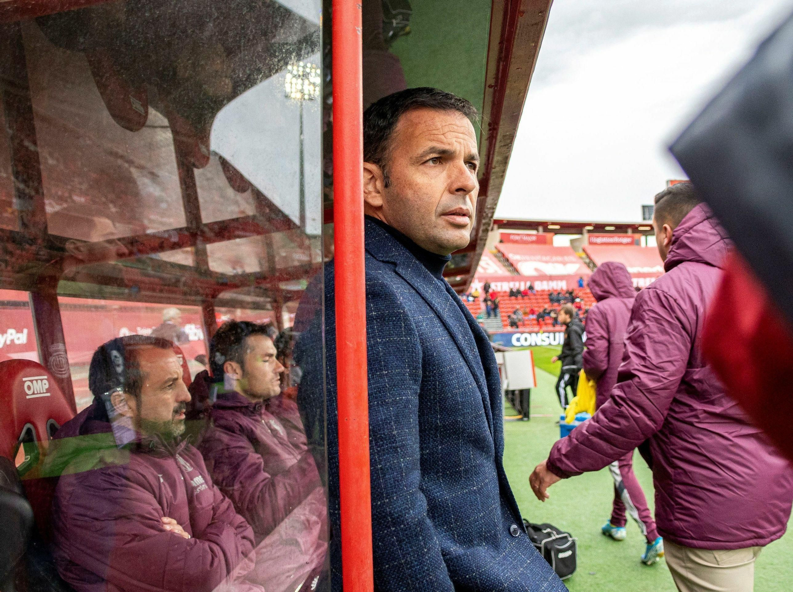 Javier Calleja, antes del Mallorca-Villarreal de la décima jornada.