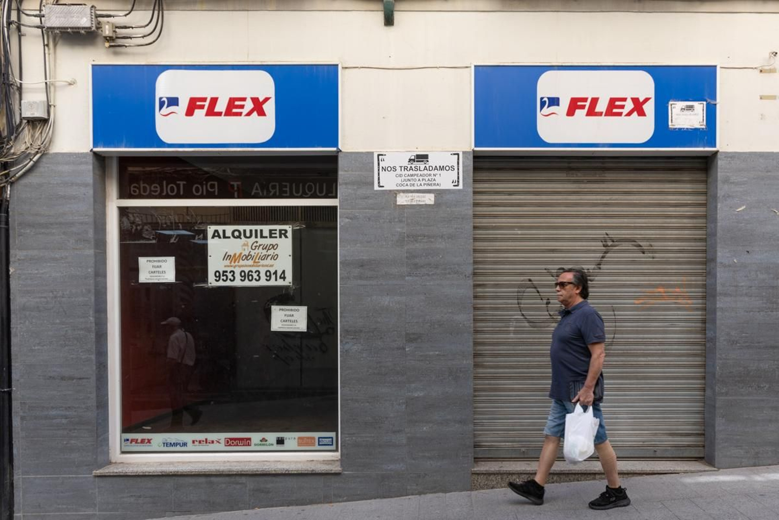 Locales vacíos en el centro de Jaén, en imágenes