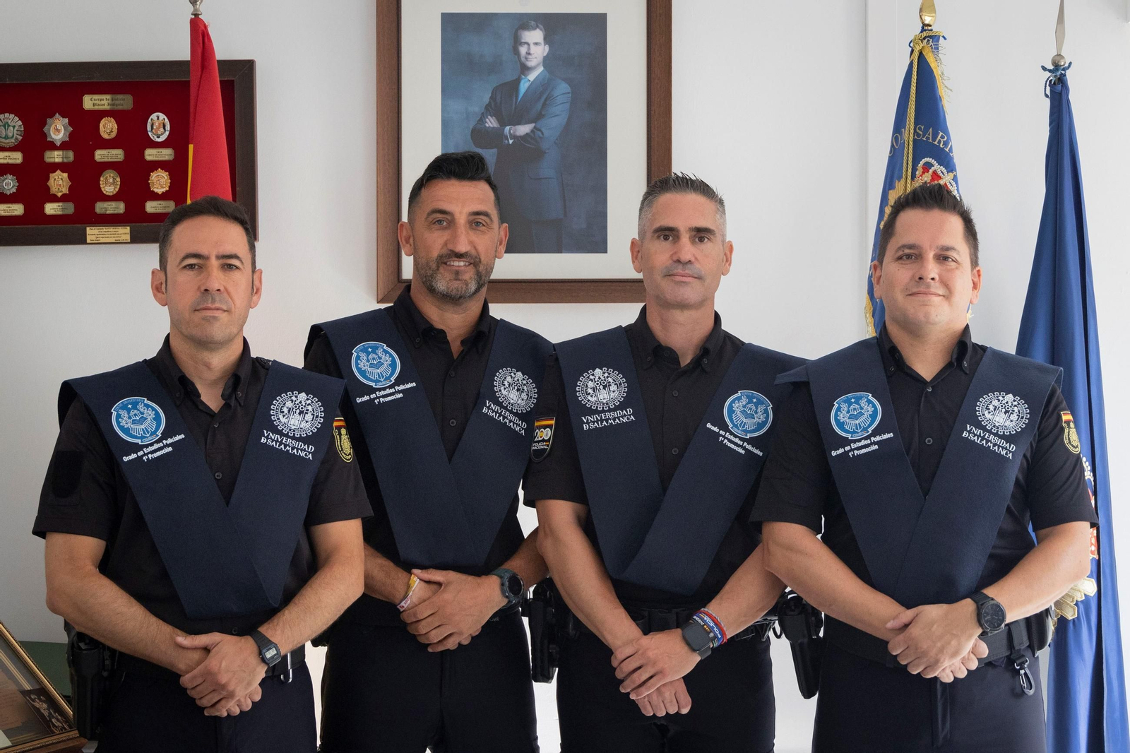De izquierda a derecha, José Luis Mateos Coello, Francisco de Paula Bancalero Delgado, Raúl Marente Benítez y Joaquín Coronilla León. De izquierda a derecha, José Luis Mateos Coello, Francisco de Paula Bancalero Delgado, Raúl Marente Benítez y Joaquín Coronilla León.