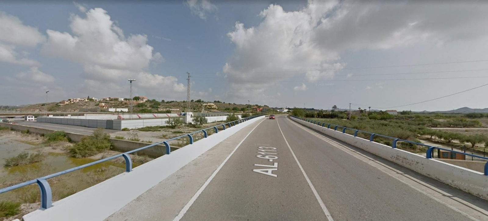 Carretera AL-6113 en Turre, donde tuvo lugar el accidente mortal.