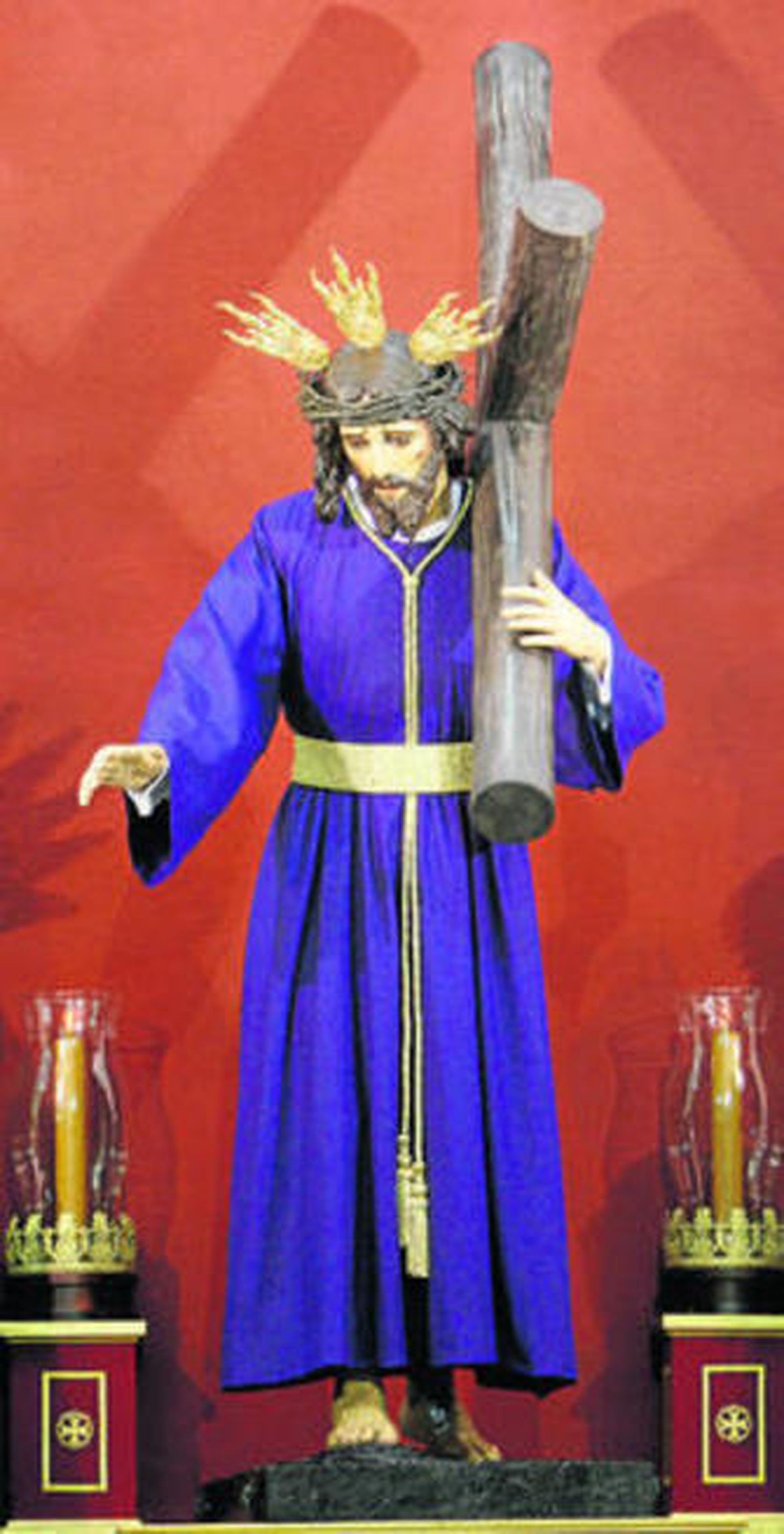 Nuestro Padre Jesús del Mayor Dolor, ayer en Santa Cruz.