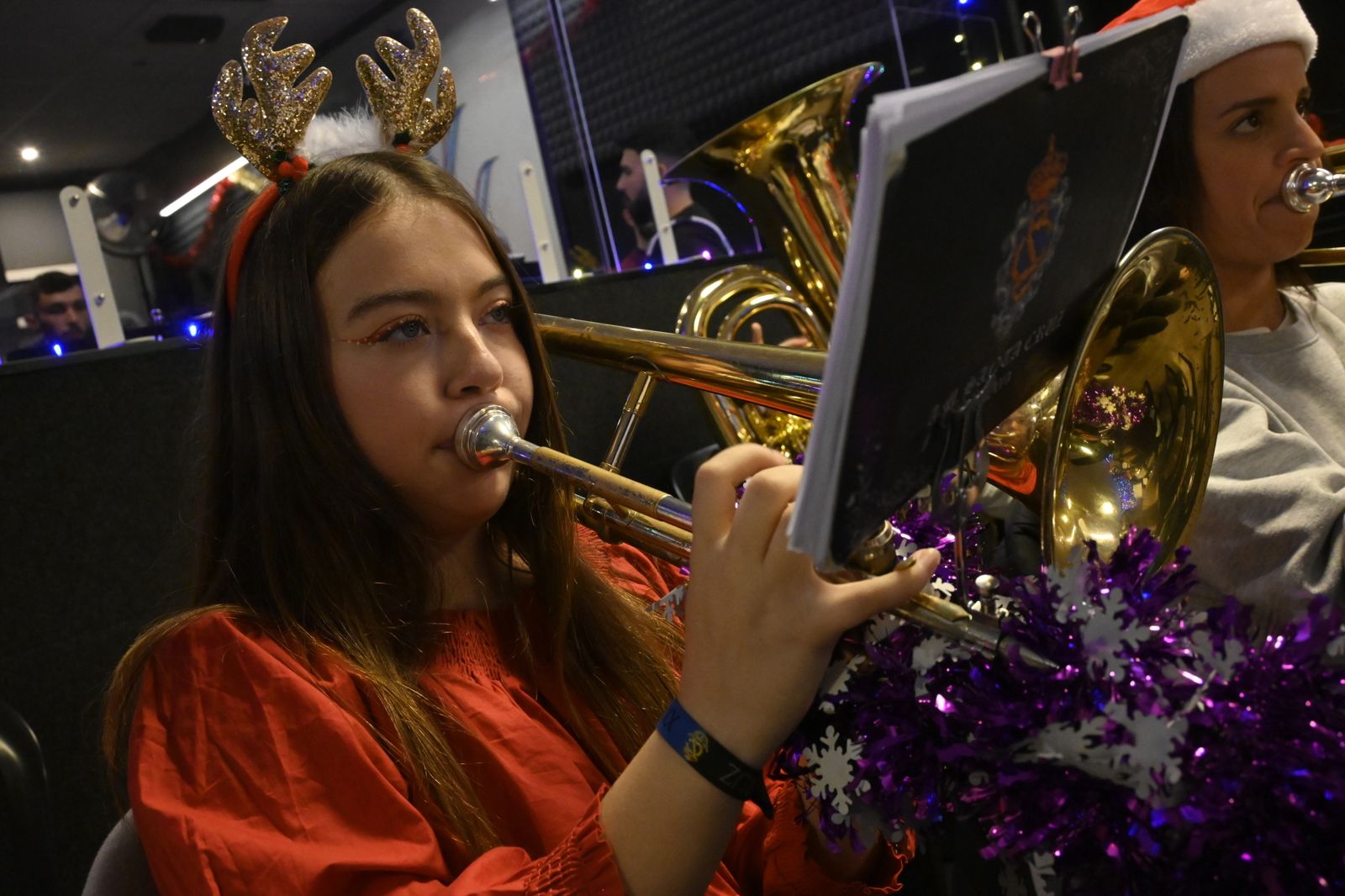 Ensayo preparatorio de la AM Santa Cruz para la cabalgata de Reyes Magos, en Imágenes
