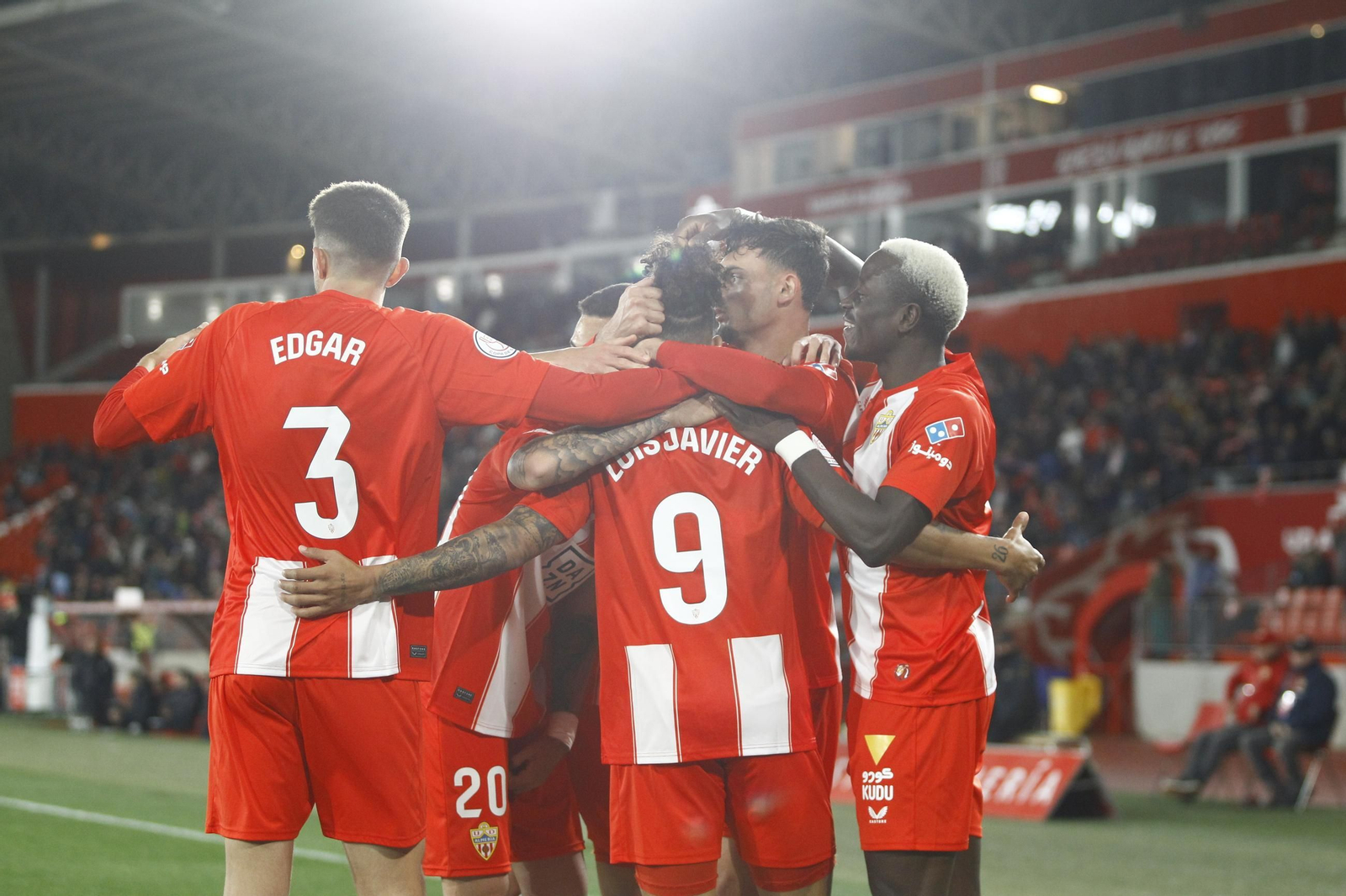 El partido U.D. Almería-C.D. Leganés de Copa del Rey, en imágenes