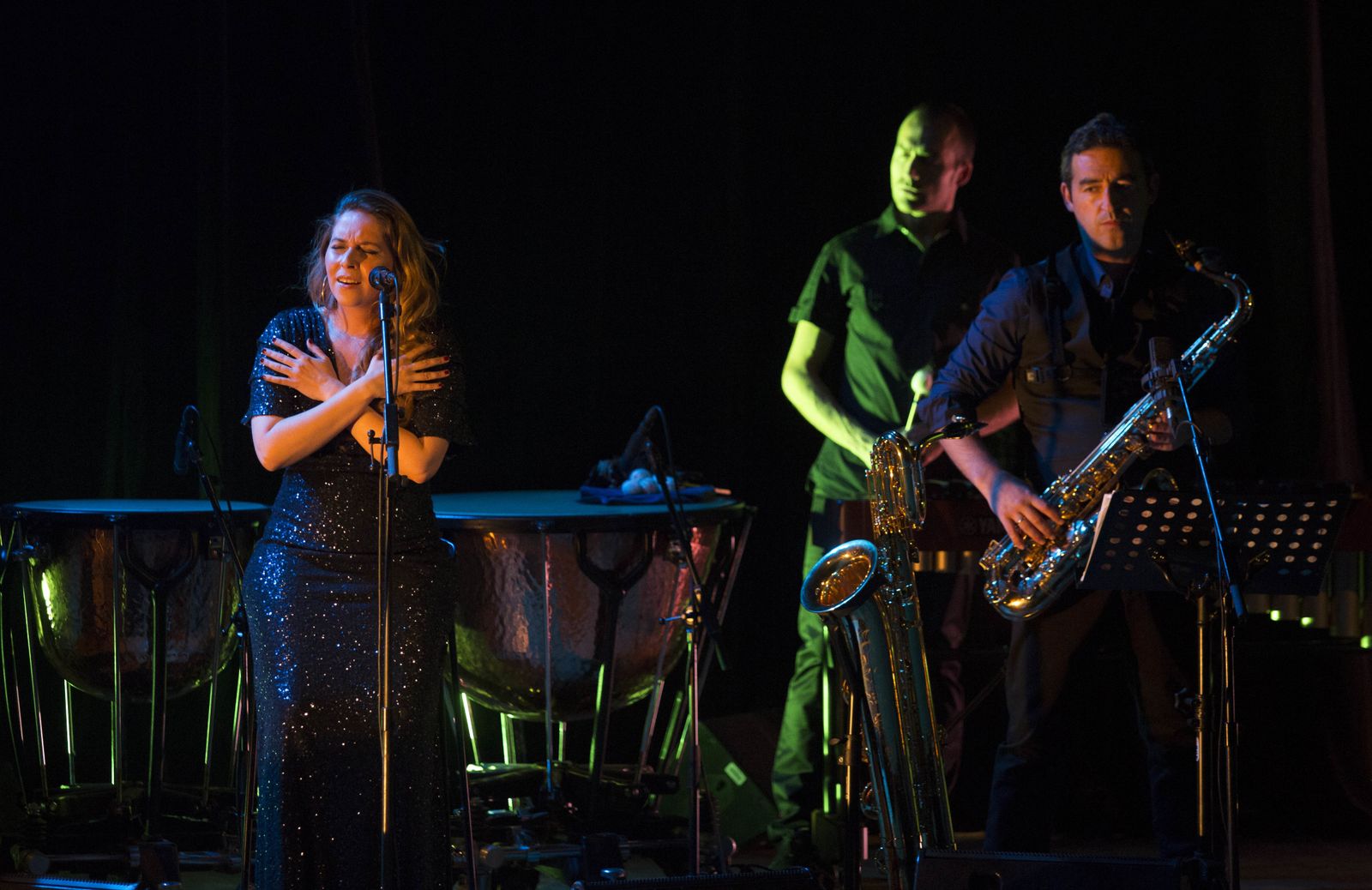 Rocío Márquez, durante una actuación con el grupo Proyecto Lorca, el pasado mes de mayo en Sevilla.