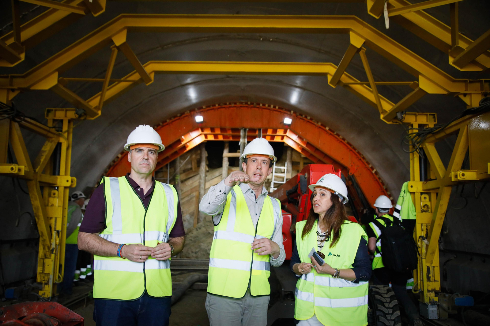 Así están las obras del túnel de Viator en la línea de alta velocidad de Adif, en imágenes