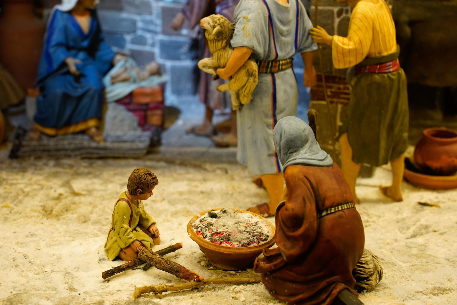 Fotos del Belén de la Asociación de Belenistas de Algeciras `Oro, Incienso y Mirra´, en la Sala del Mercado Hotel Garrido