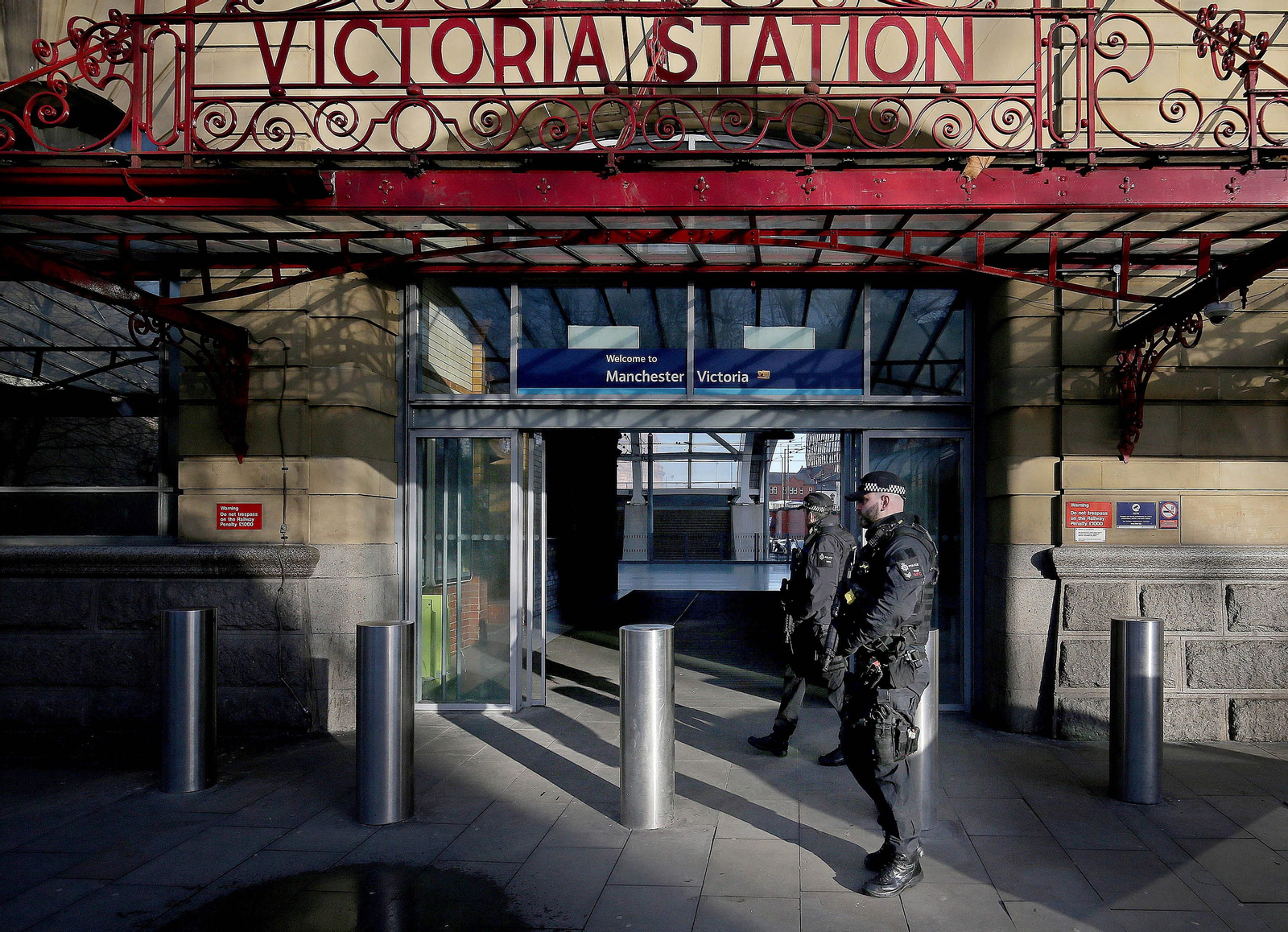 La estación Victoria Metrolink de Manchester donde se produjo el triple apuñalamiento