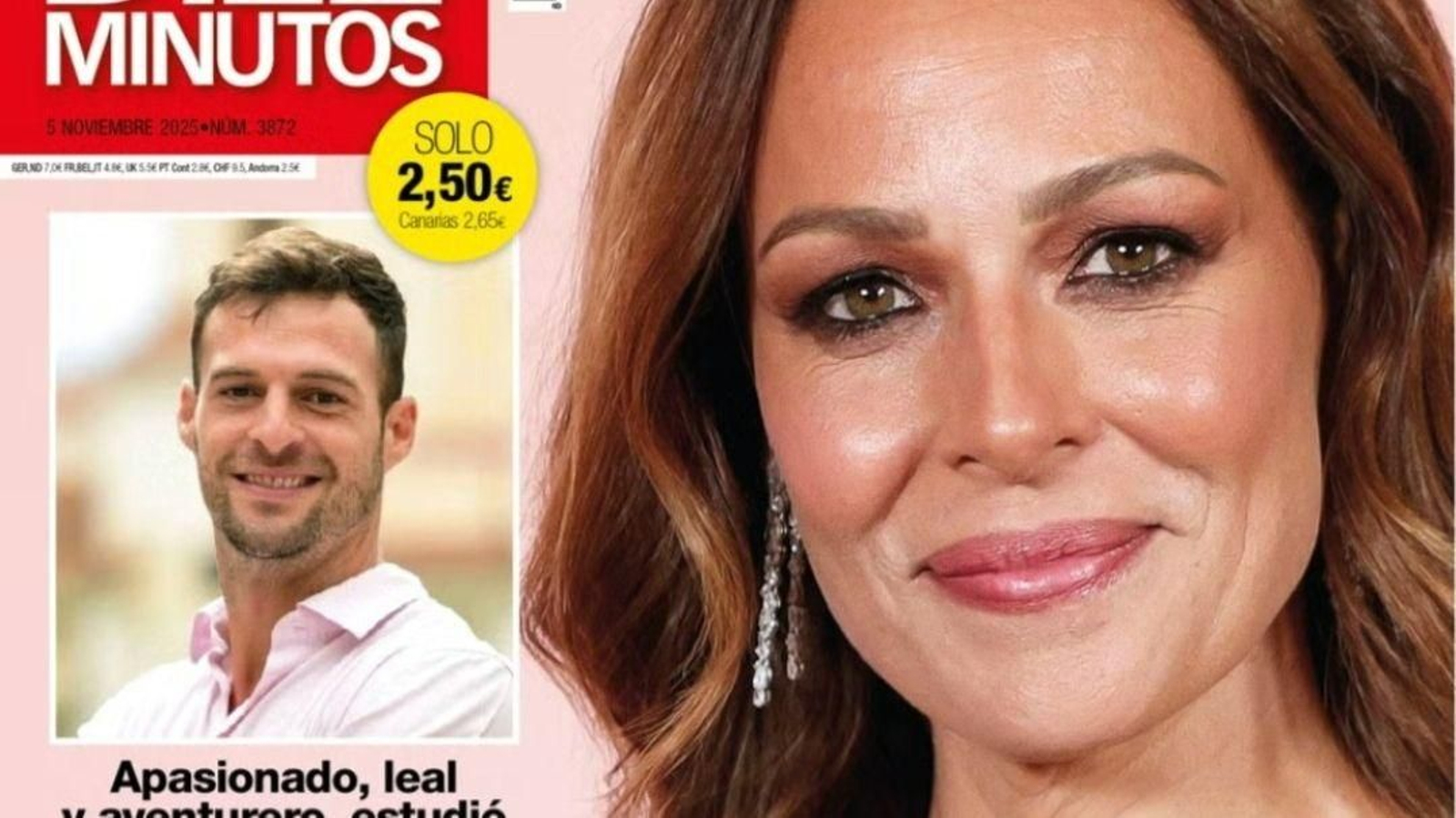 Nacho, novio de Eva González, en el recuadro de la portada de 'Diez Minutos'