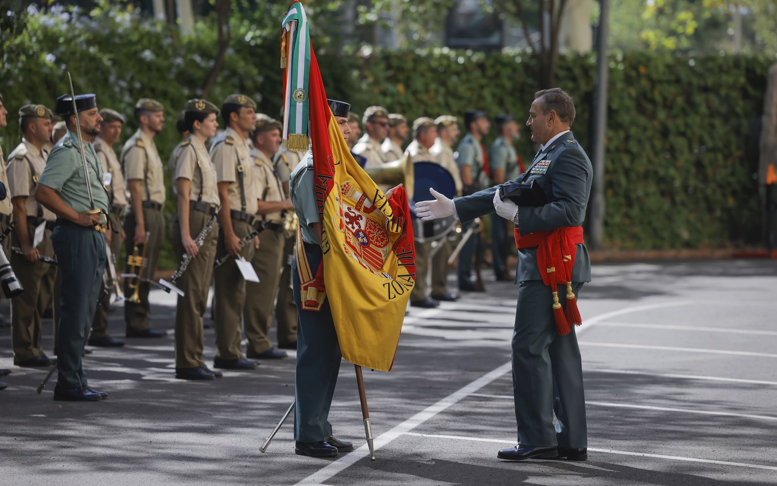 Las fotos de la despedida del  jefe de la IV Zona de la Guardia Civil, Alfonso Rodríguez Castillo