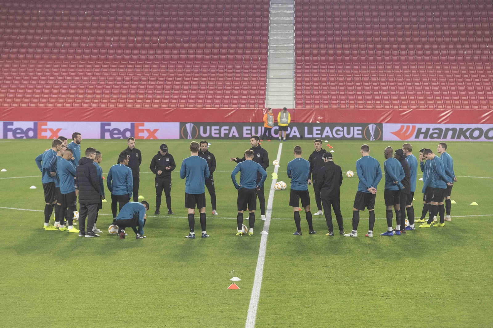 Entrenamiento del Krasnodar en el Sánchez Pizjuán