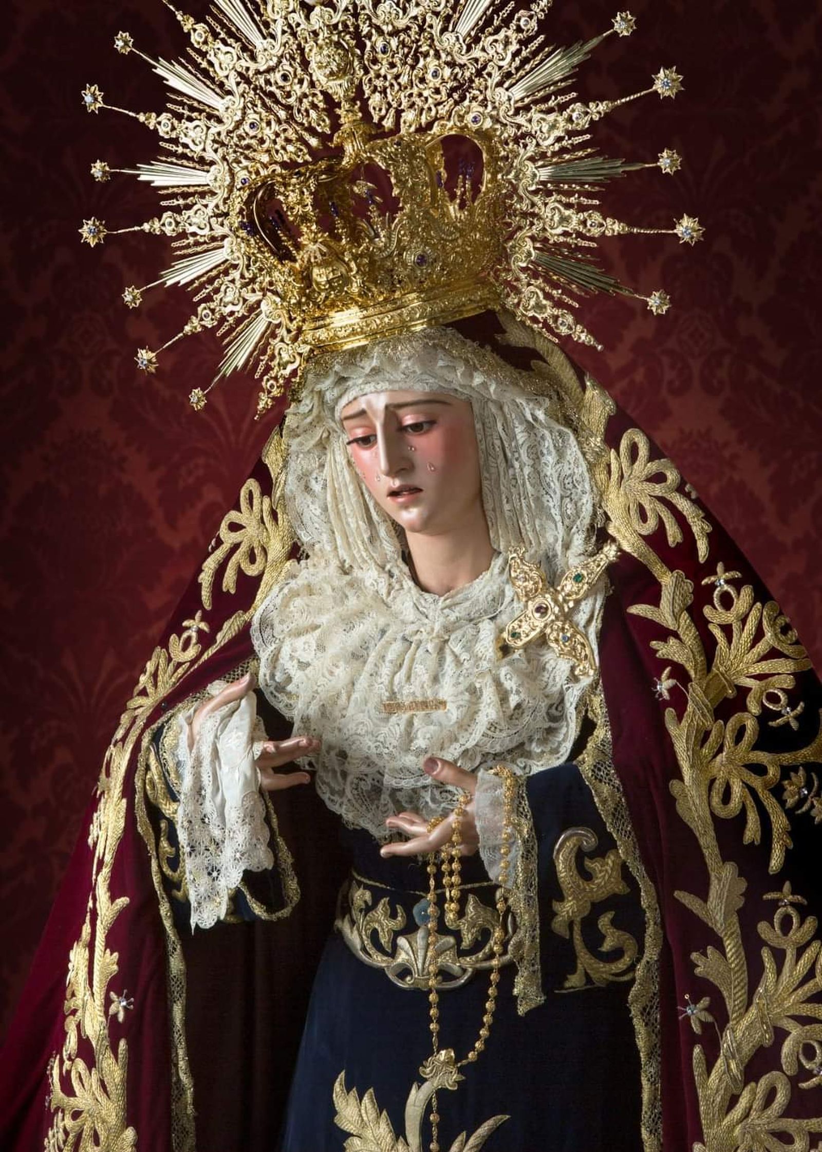 La Virgen de los Dolores, obra de Rivera García en 1945