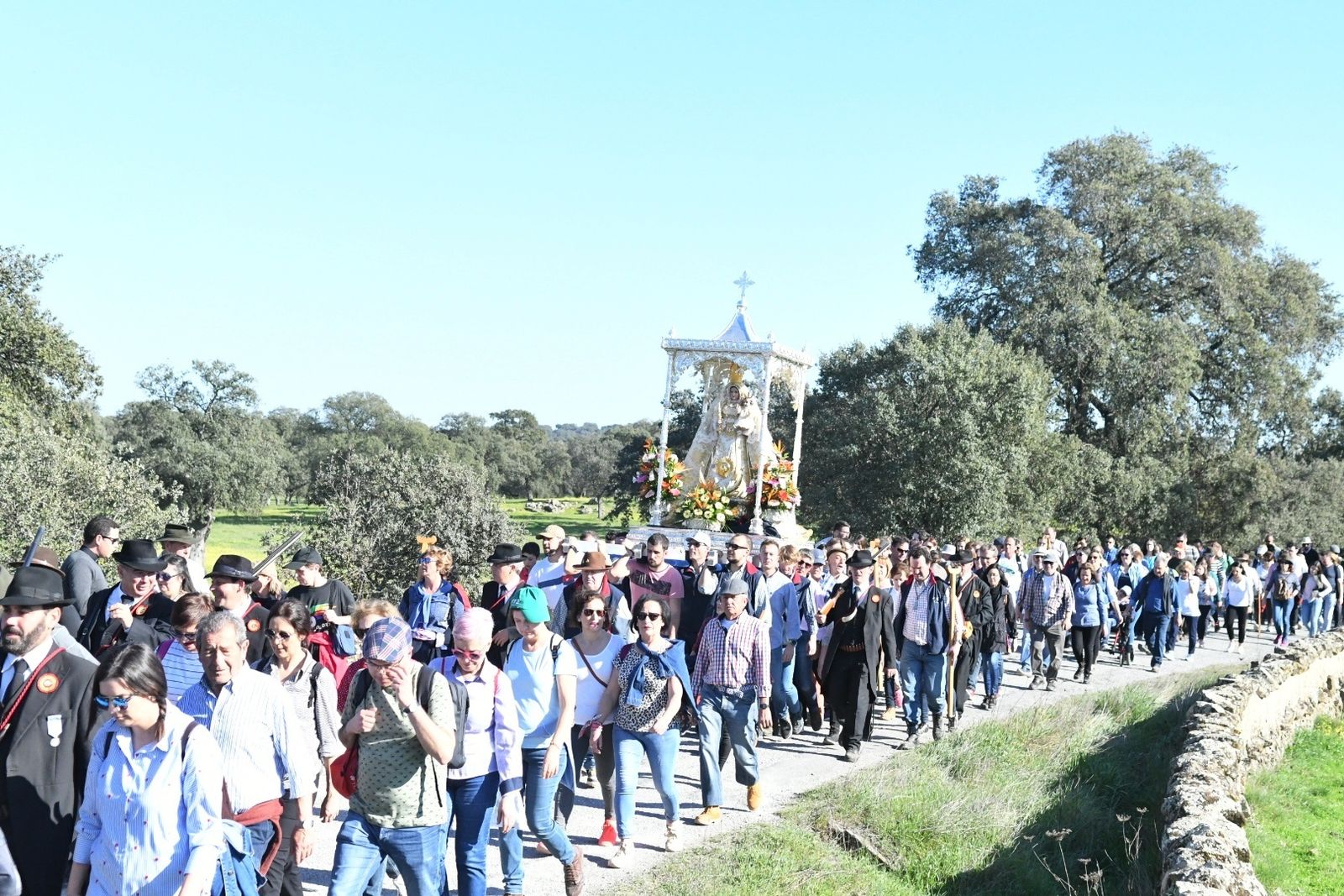 Romería de llevada de la Virgen de Luna a Pozoblanco, en fotos