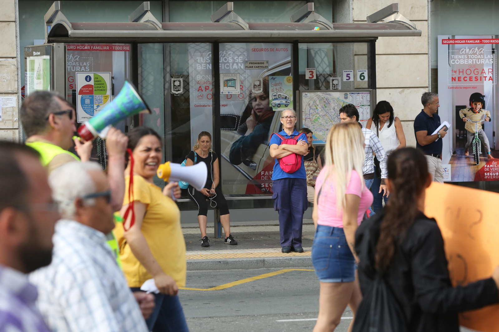 Más imágenes de la protesta de los minoristas del mercado de San Sebastián