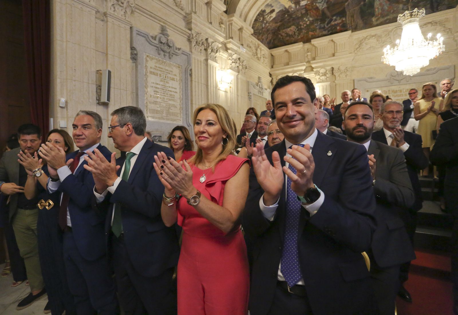 Homenaje a Celia Villalobos en el Ayuntamiento de Málaga (fotos)