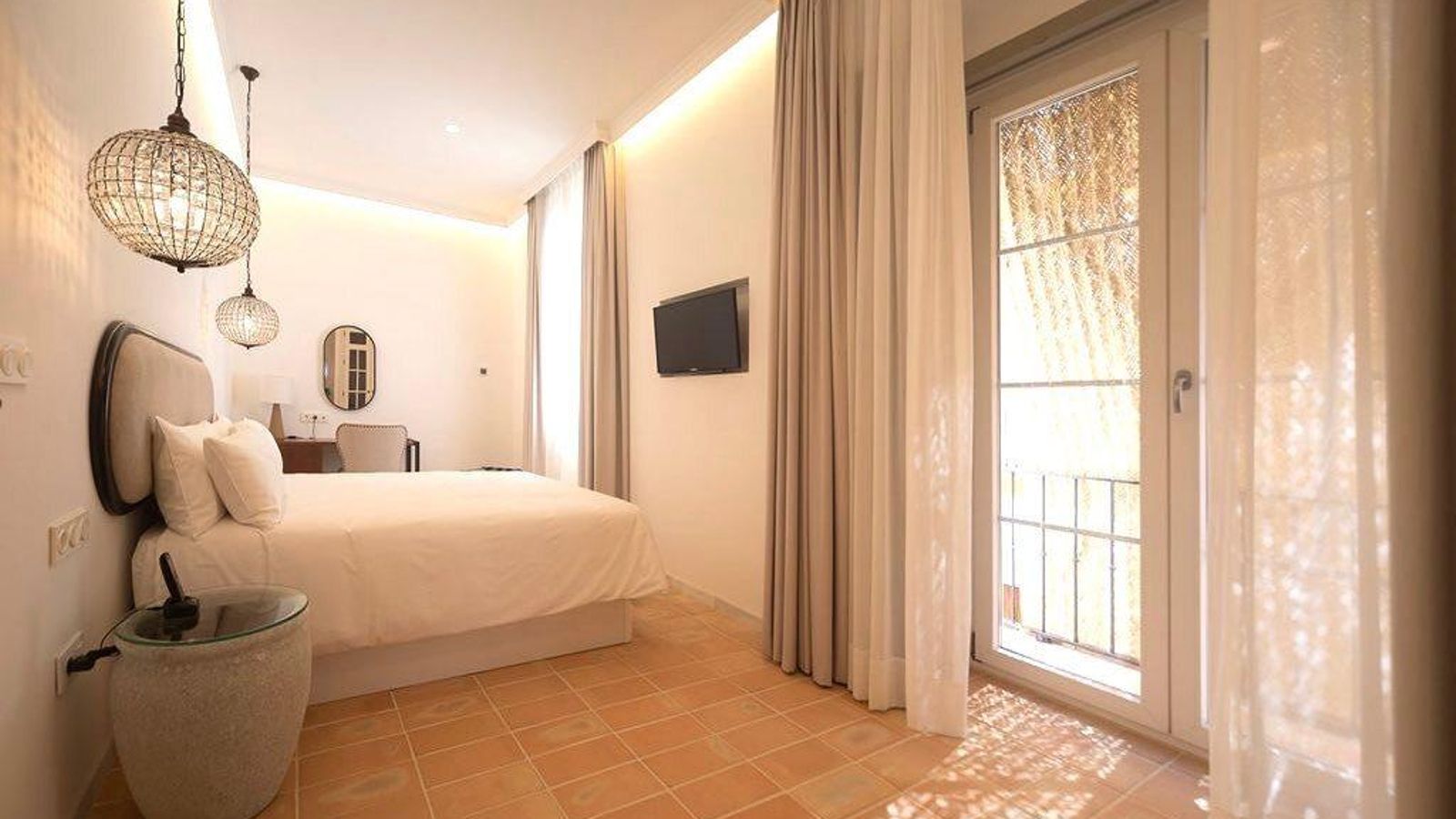 Una de las habitaciones de Albariza Hotel Boutique.