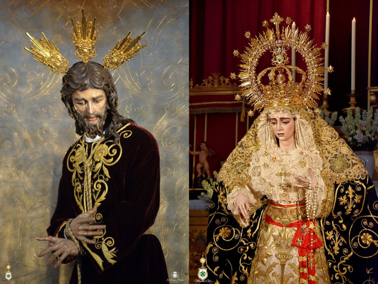 Las imágenes titulares y San Juan serán depositadas en las dependencias parroquiales