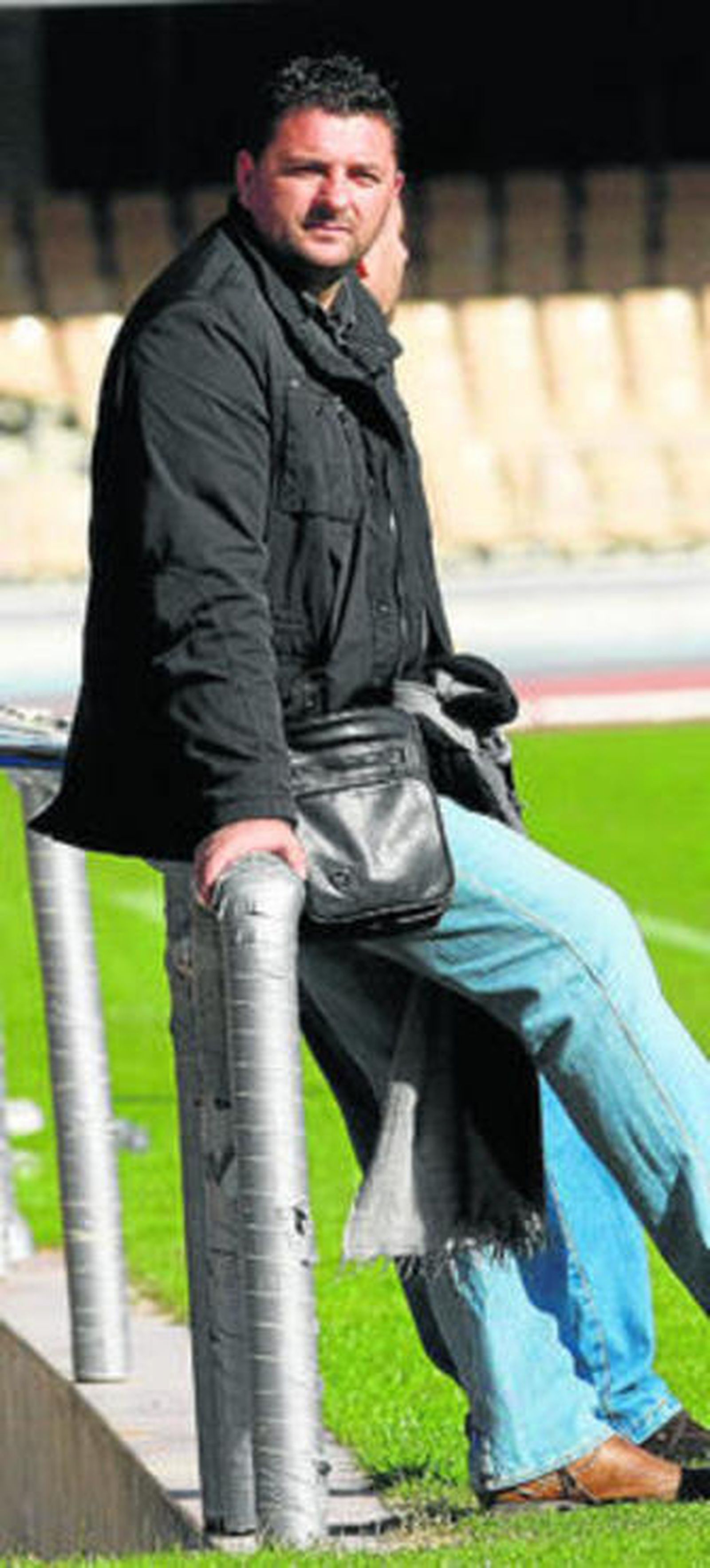 Emilio Viqueira, en un entrenamiento en Chapín.