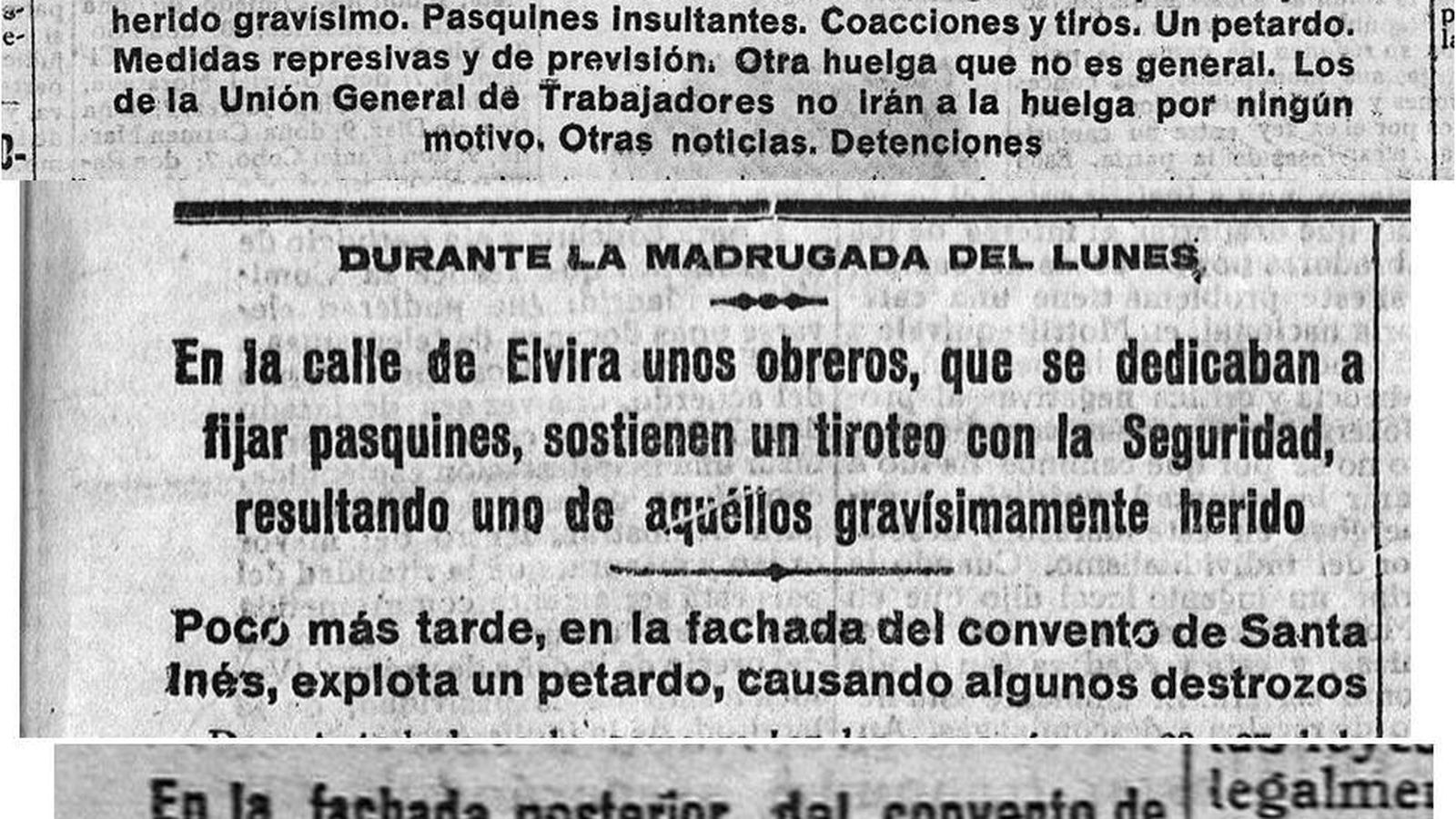 Manifestaciones en Granada.