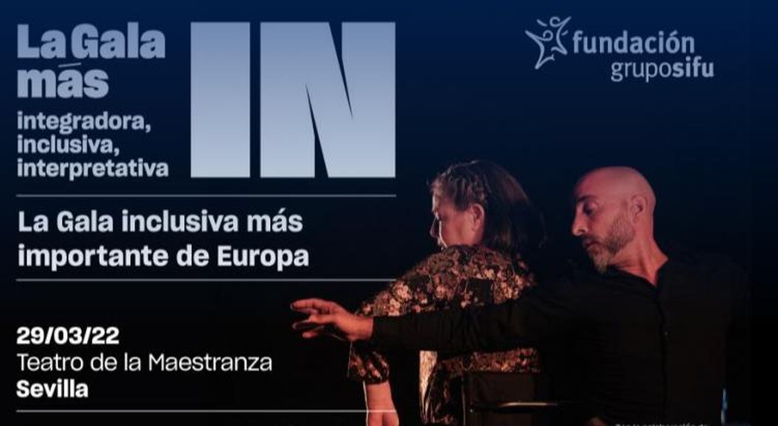 Cartel de la "Gala más In" de la Fundación Grupo SIFU.