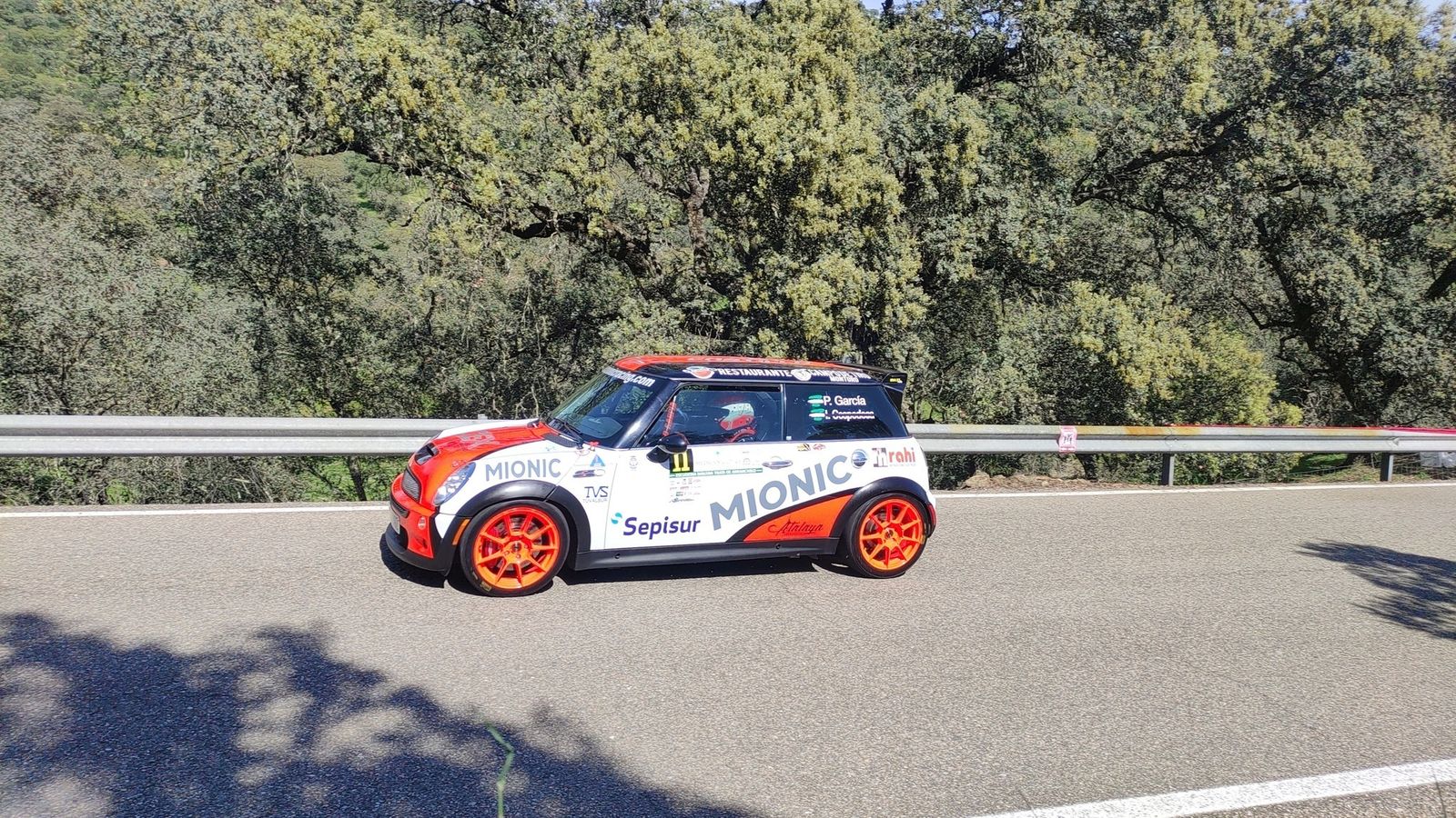 Pedro García, durante la cronometrada de Posadas.