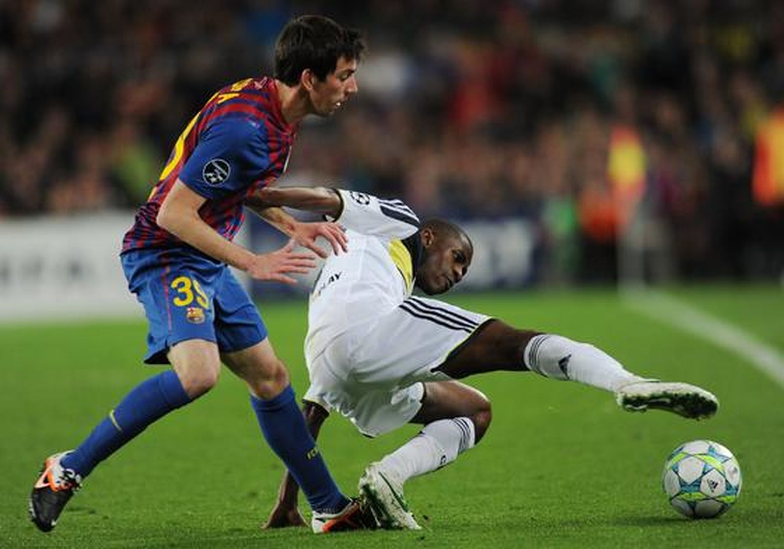 El Barcelona cae eliminado de la 'Champions' en semifinales ante el Chelsea (2-2). / AFP