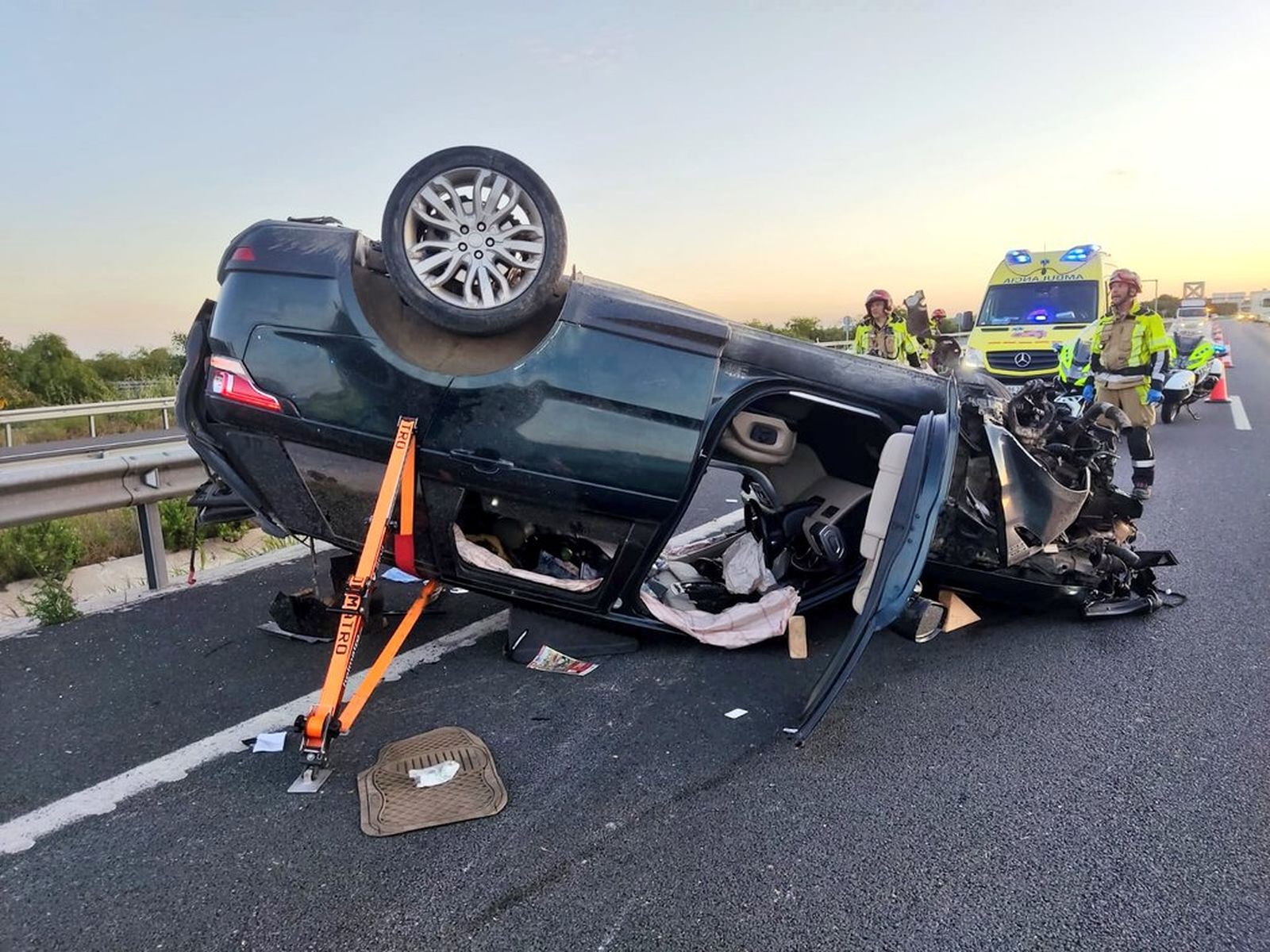 Estado en el que quedó el vehículo accidentado.