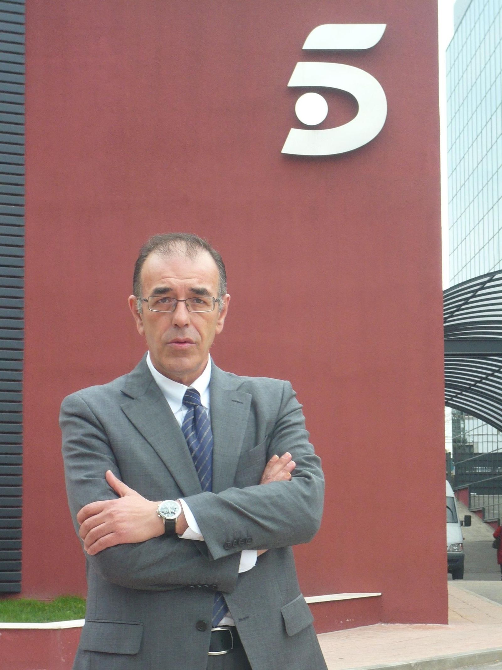 Baldo Toscano en una fotografía en la sede de Mediaset España en 2010