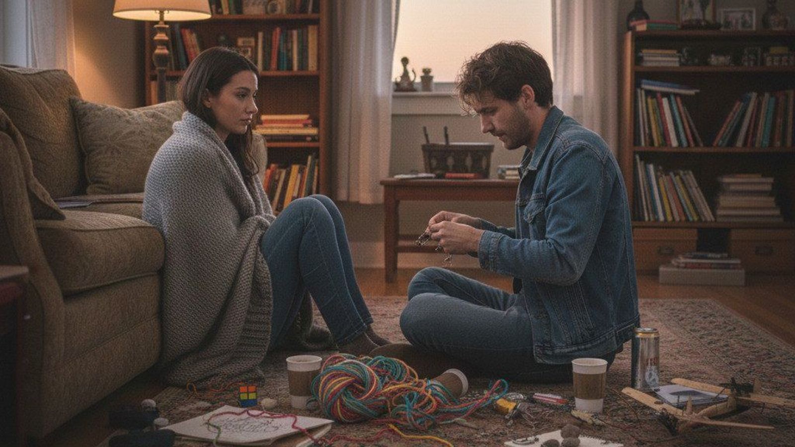 Foto creada con IA que representa a una persona con TDAH