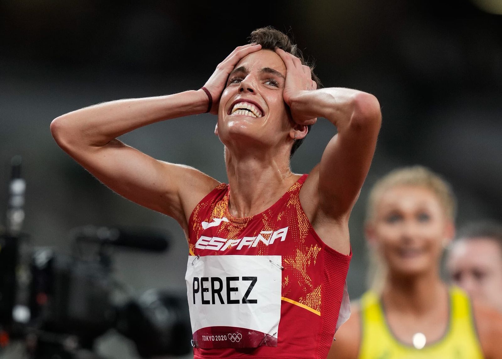Marta Pérez, al término de la final de 1.500.
