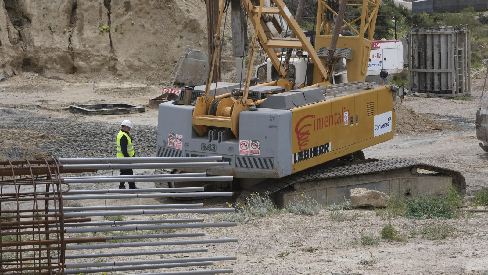 Imágenes de la visita a las obras del AVE en Almería.