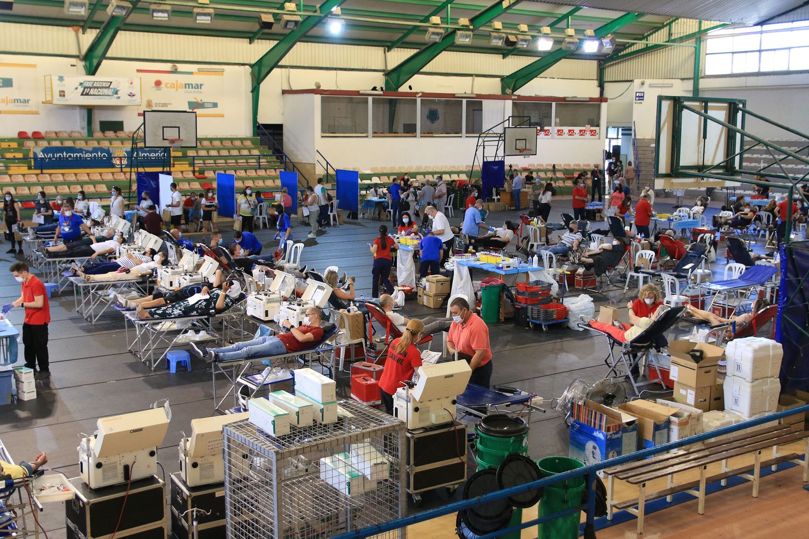 El pabellón Rafael Florido acoge el récord de donantes de sangre