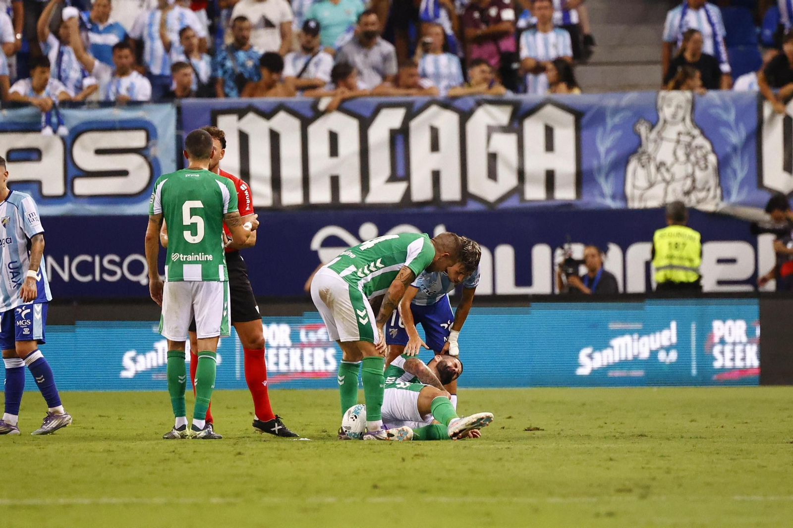 La secuencia de la lesión de Isco tras la entrada de Larrubia