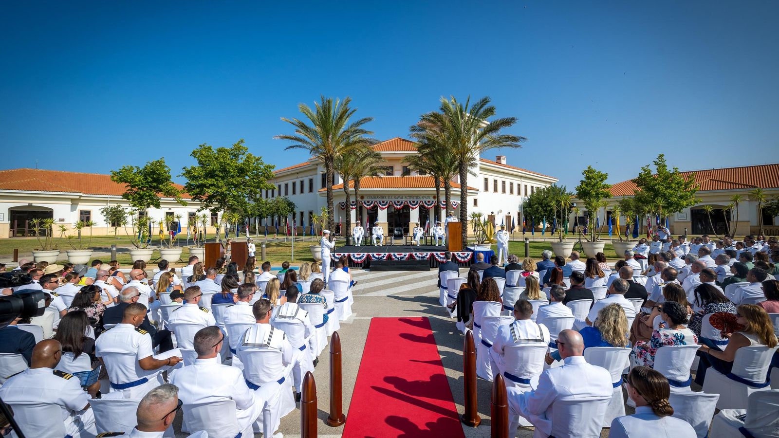 Las imágenes de la ceremonia de cambio de mando de EEUU en la Base de Rota Las imágenes de la ceremonia de cambio de mando de EEUU en la Base de Rota