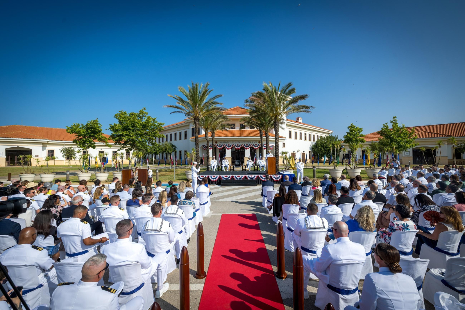 Las imágenes de la ceremonia de cambio de mando de EEUU en la Base de Rota