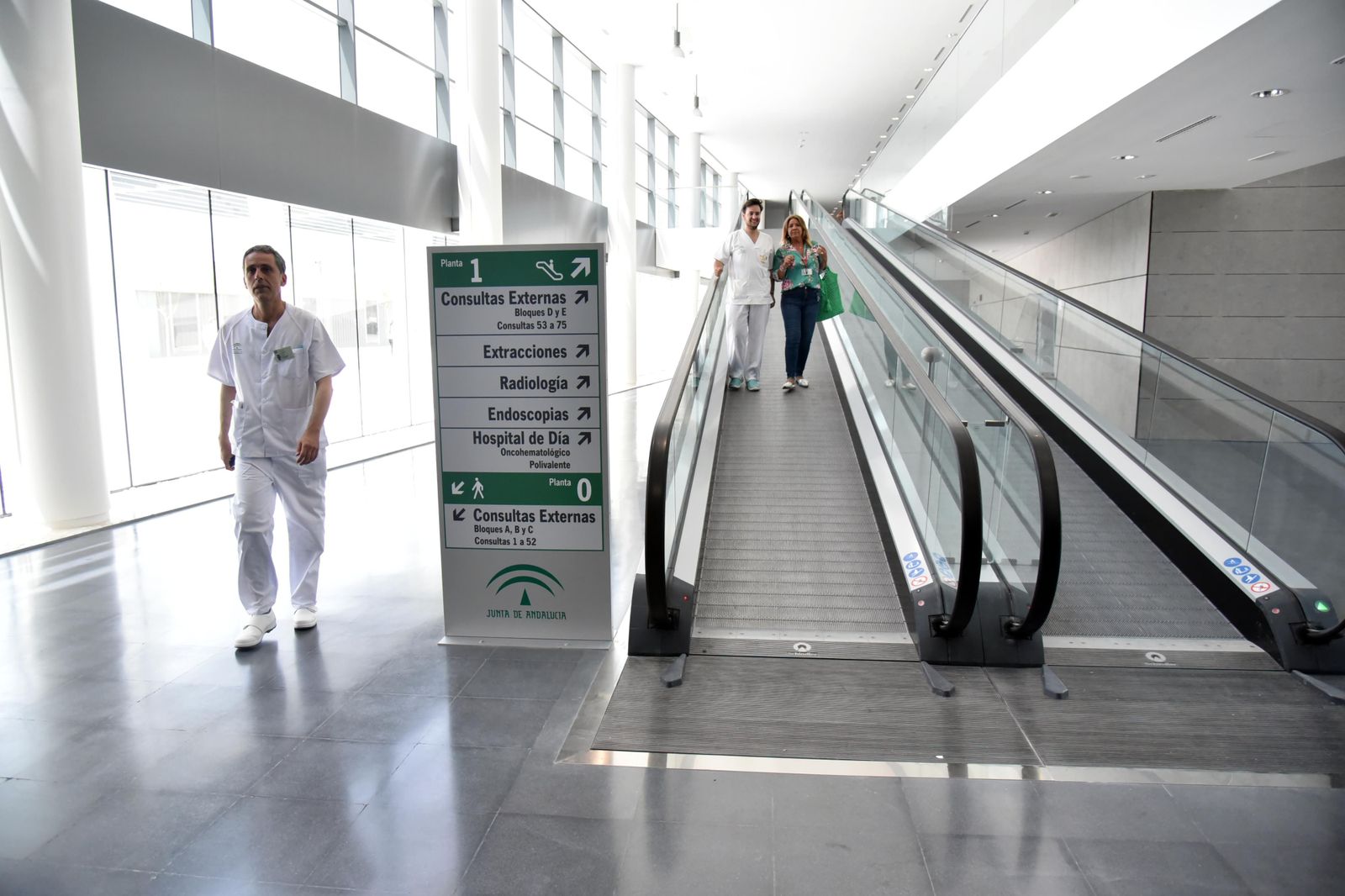 El interior del hospital de La Línea