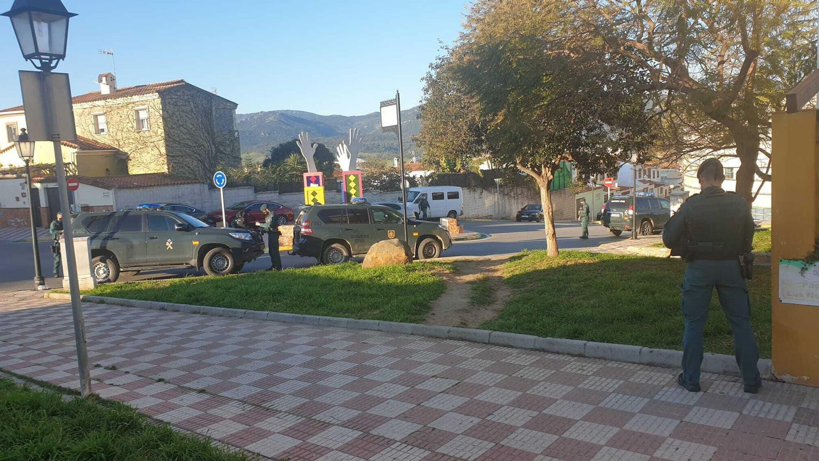 Varios guardias civiles, desplegados en Los Barrios.