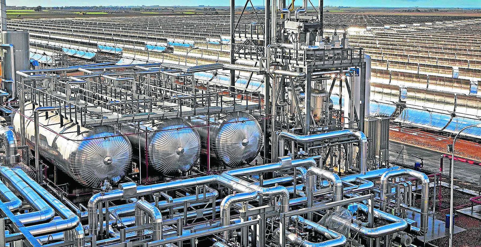 Central termosolar Palma del Río I que la empresa Acciona  ha puesto en marcha en la provincia de Córdoba.