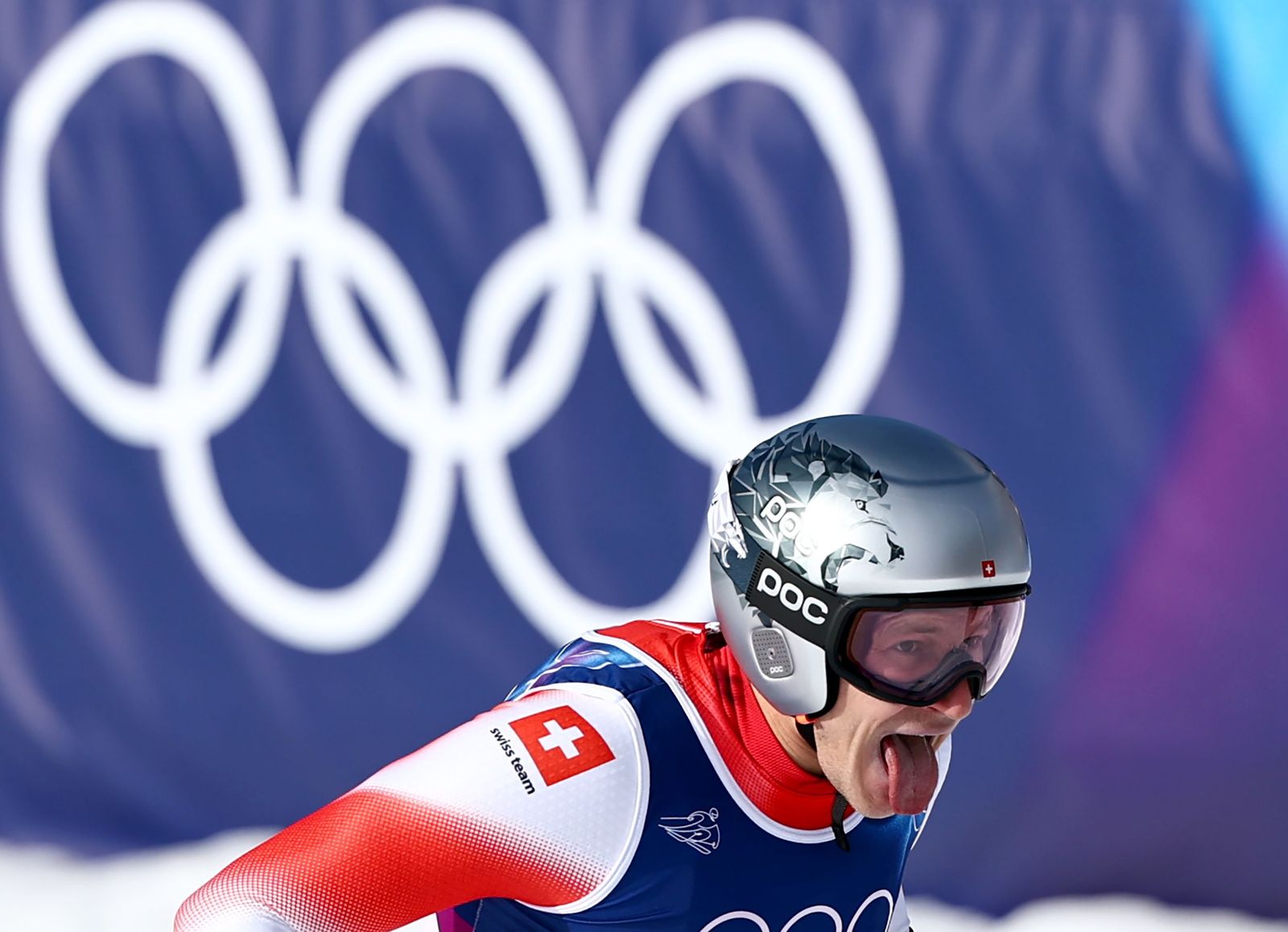 Las espectaculares fotos del descenso masculino en los Juegos Olímpicos de invierno