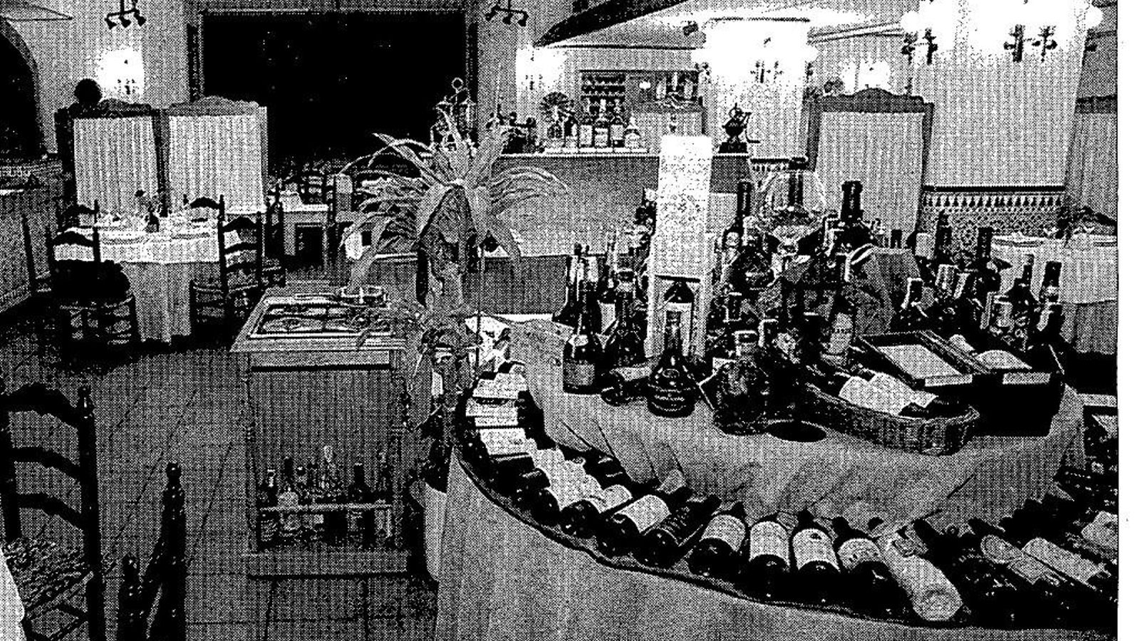 Interior de Bocacho cuando era restaurtante, en 1997