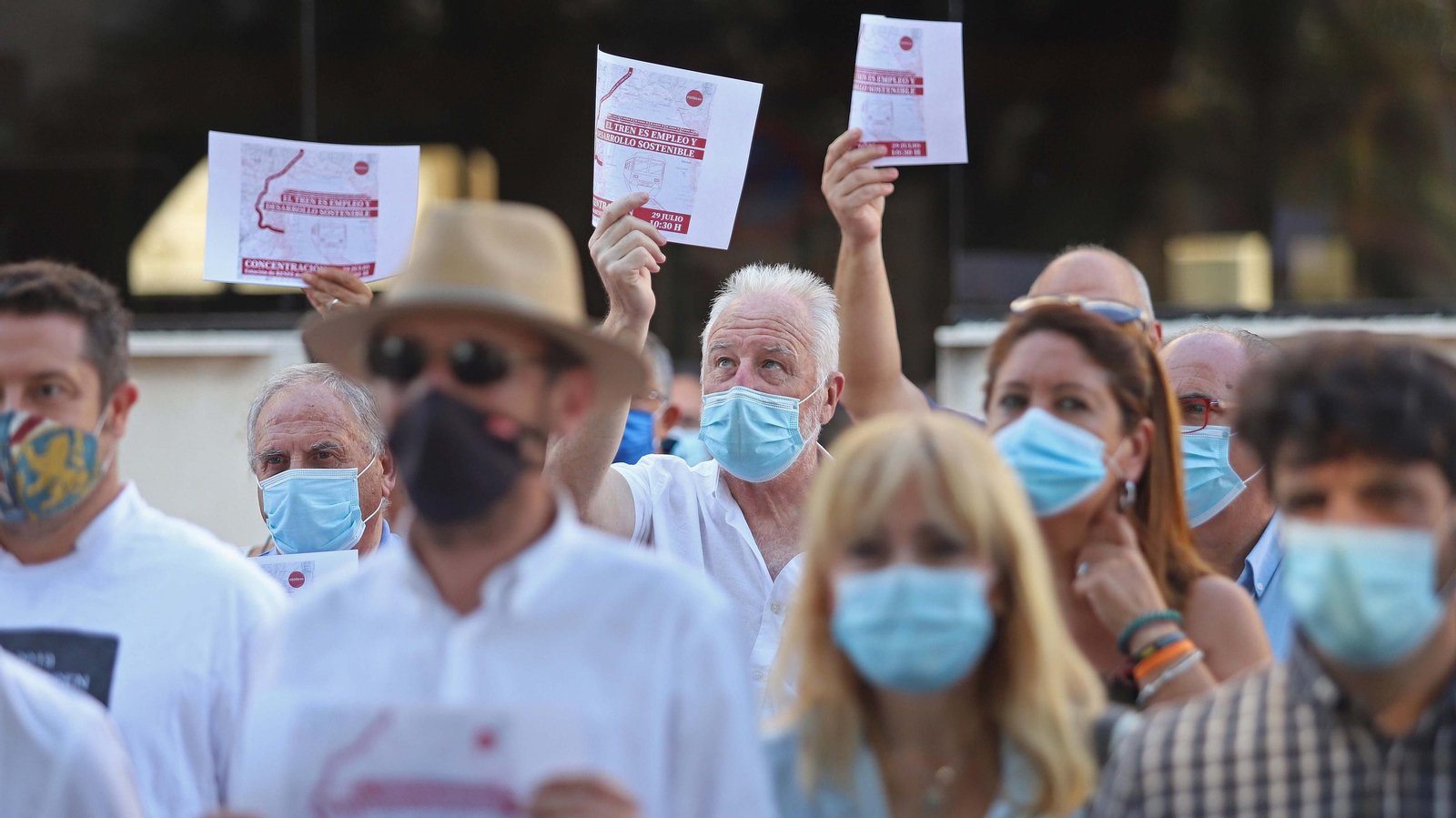 Concentración por el tren en Algeciras
