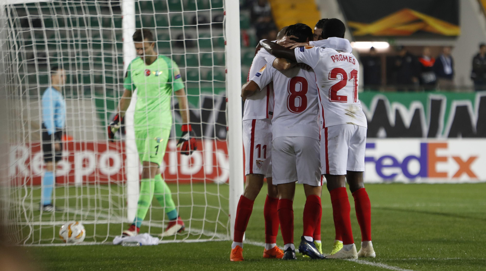 Las imágenes del Akhisar-Sevilla
