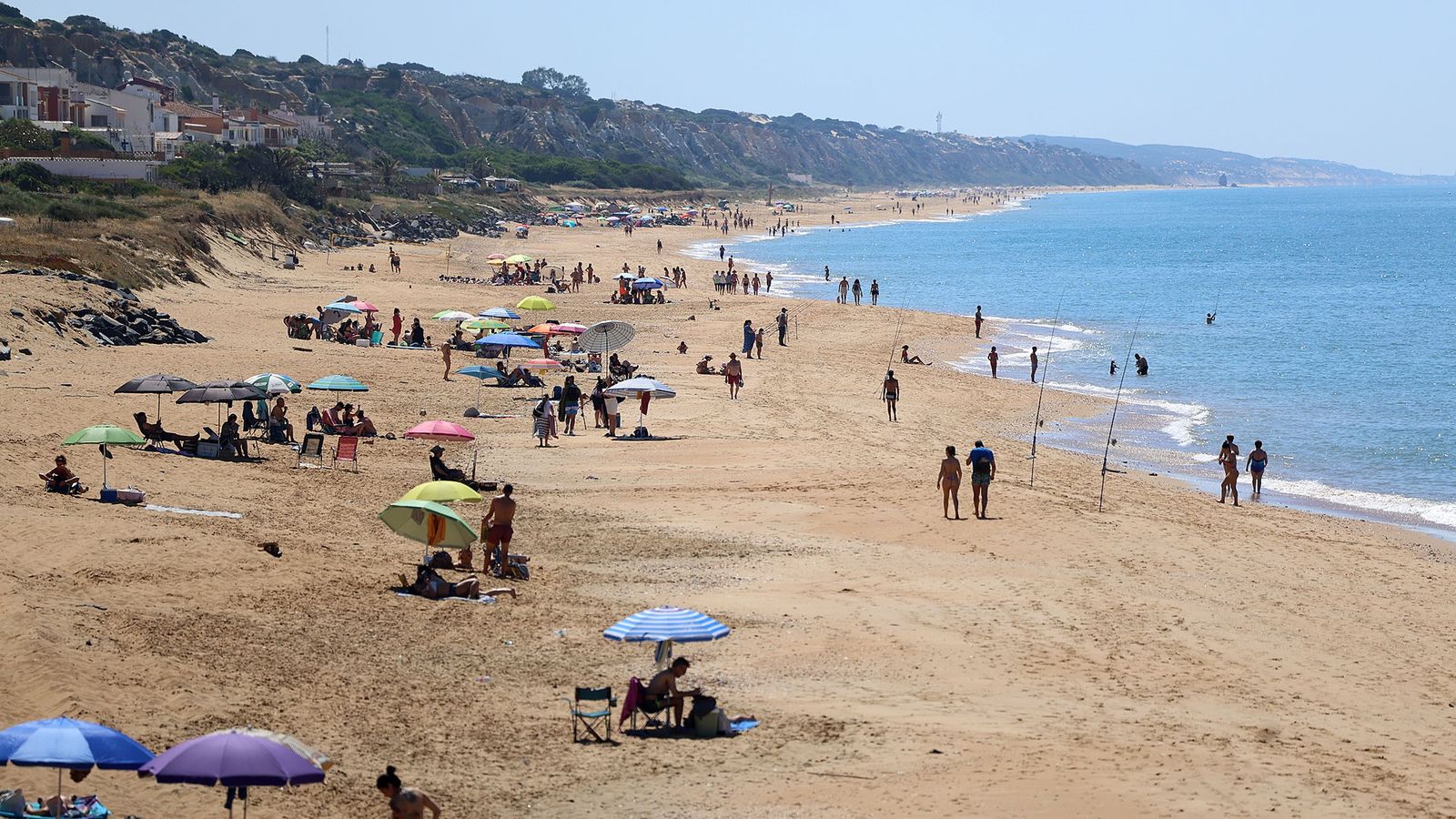 La tranquila playa de Mazagón un día del pasado verano.