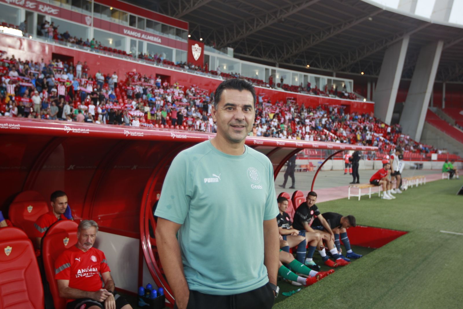 Imágenes del partido de fútbol U.D. Almería-Girona F.C.