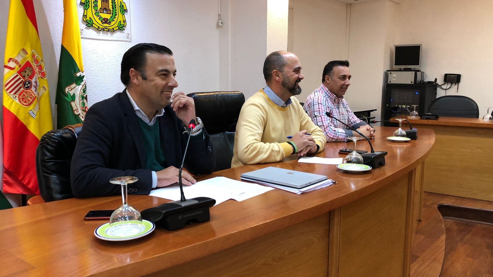 David Gil, Miguel Alconchel y Evaristo Delgado.