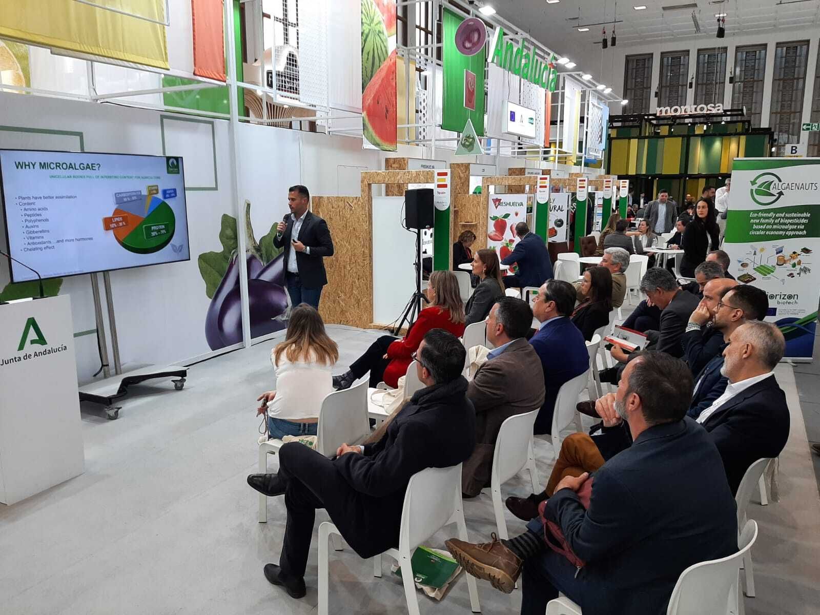 Presentación de productos de Biorizon Biotech en Fruit Logistica 2023