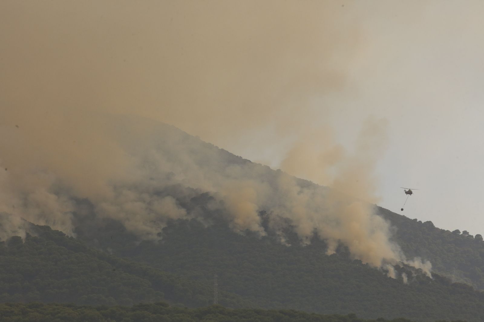 El incendio de Mijas obliga a desalojar a 2.300 vecinos.