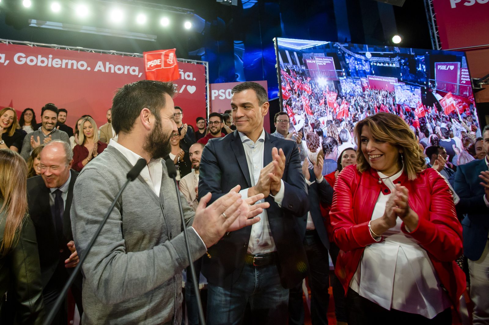 Imágenes del mitin del PSOE en Cádiz